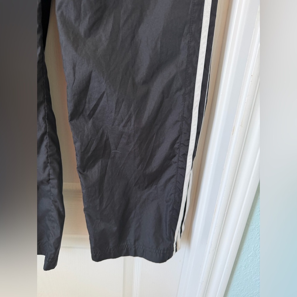 Adidas Black Athletic Pants with White Accents Size-M - Picture 4 of 9